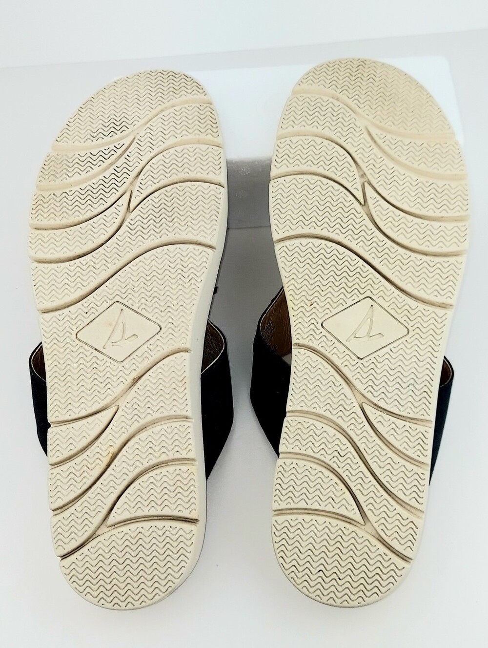 Sperry Blue Nubuck Cork Footbed Platform Sandals 12 - Picture 8 of 11